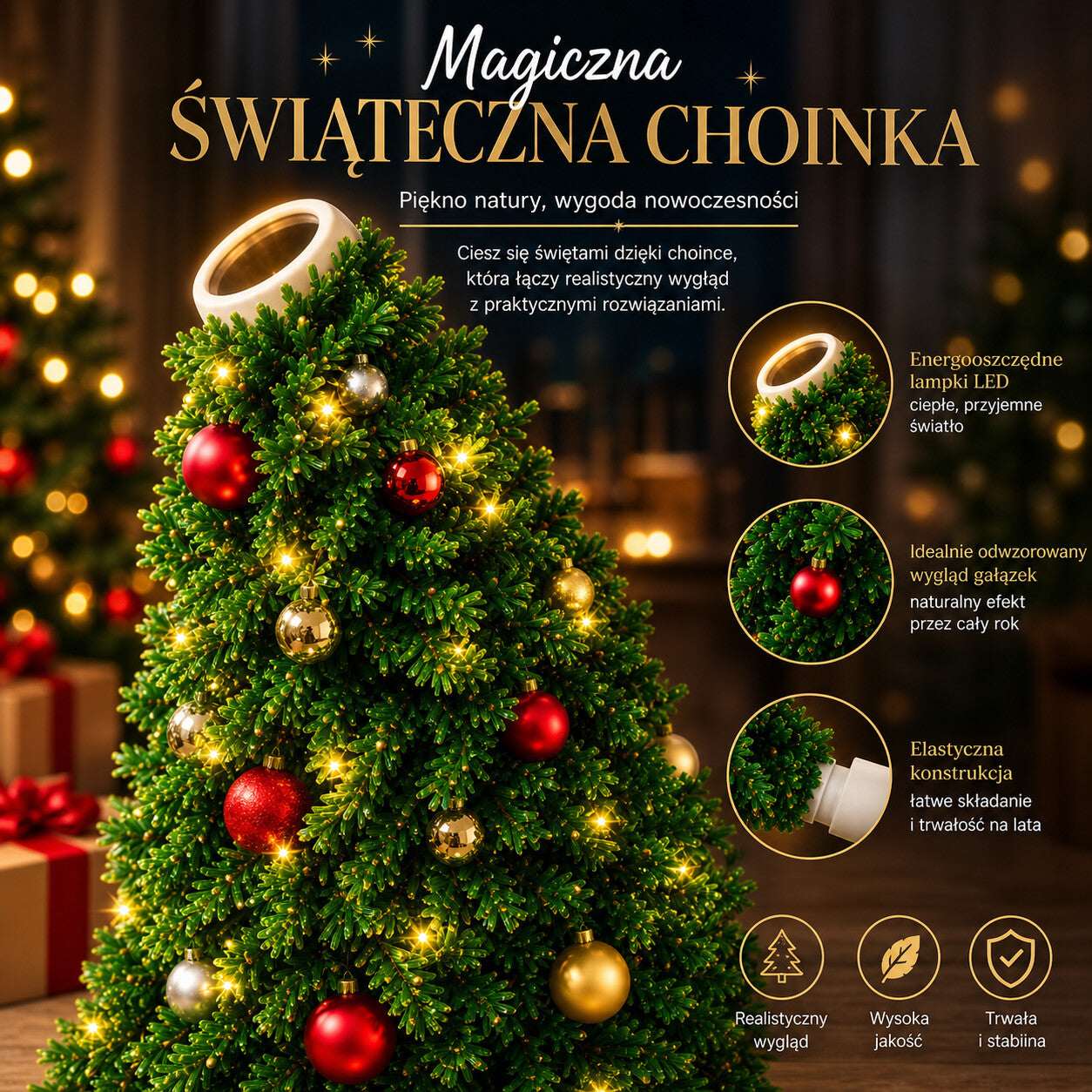 Projektor Choinka USB